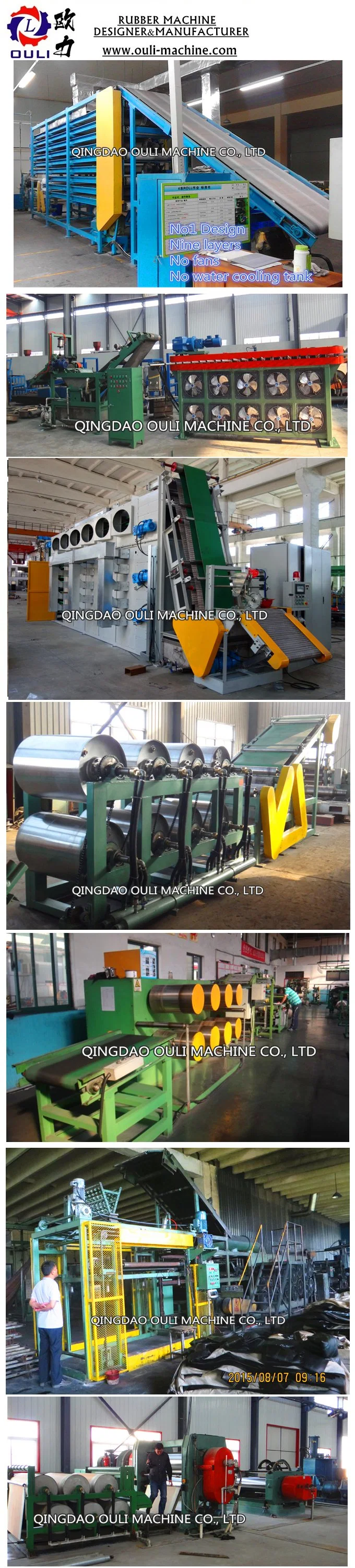 Batch off Cooler Line, Automatic Rubber Sheet Cooling Machine, Rubber Slab Cooling Unit